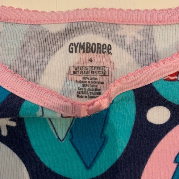 Girls Gymboree Holiday Pajamas Sz 4 - Picture 2 of 2